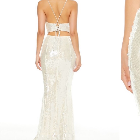 Sequined mermaid maxi skirt with top - Picture 5 of 6